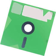Green Floppy Disk in Great Lakes