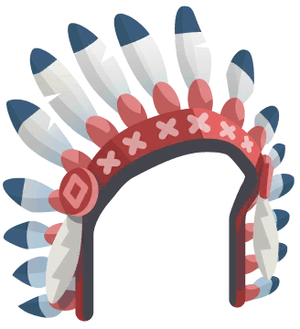 Colorful Headdress in Great Lakes