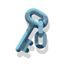 key with a chain