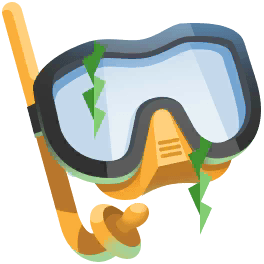 Scuba Diver Mask in Costa Rica