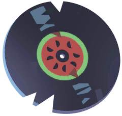 Watermelon Vinyl Record in Costa Rica