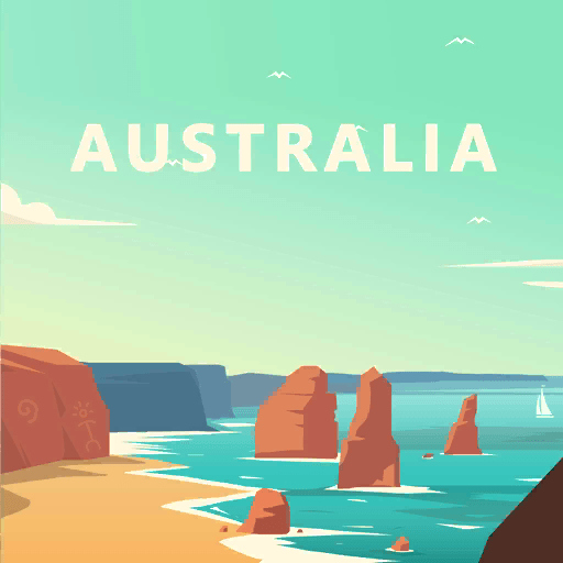 Australia: Open map